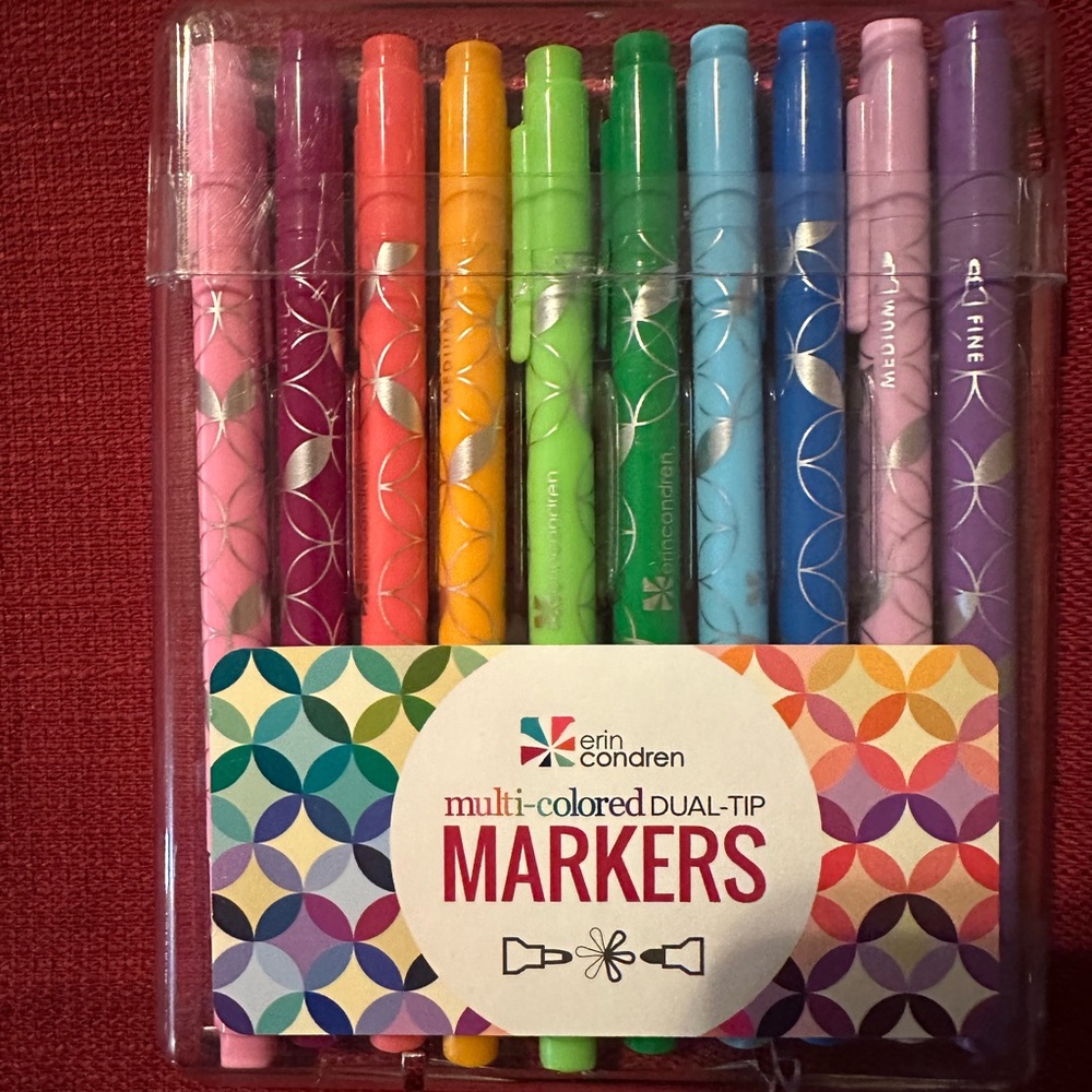 Erin Condren Multi-Colored Dual-Tip Marker Set